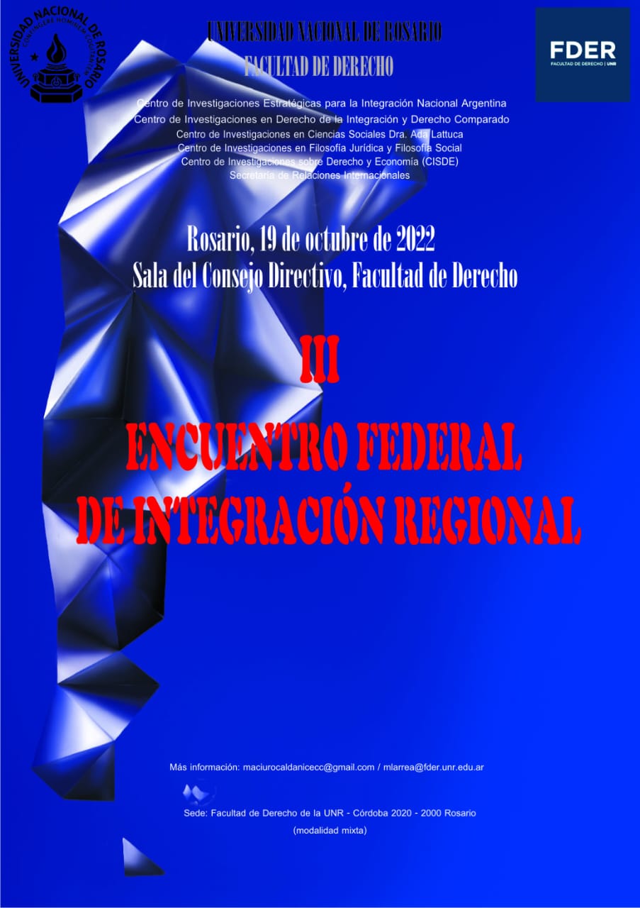 III ENCUENTRO FEDERAL DE INTEGRACIÓN REGIONAL