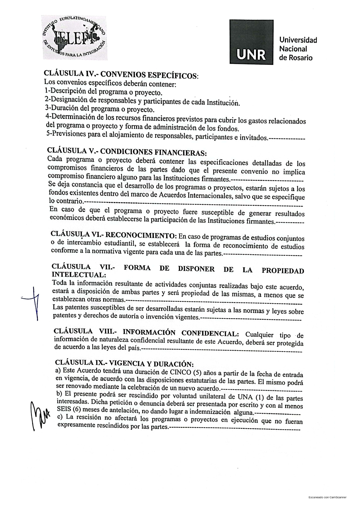 Convenio de Cooperación Académica entre la Facultad de Derecho de la ...